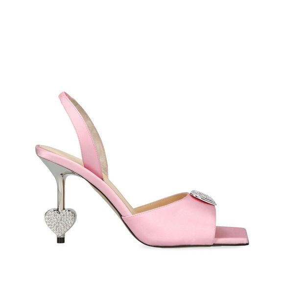 MACH & MACH Shoes - MACH & MACH Crystal Heart Slingback Sandals 95